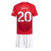 Manchester United Diogo Dalot #20 Dětské Oblečení Domácí Dres 2024-25 Krátkým Rukávem (+ trenýrky)